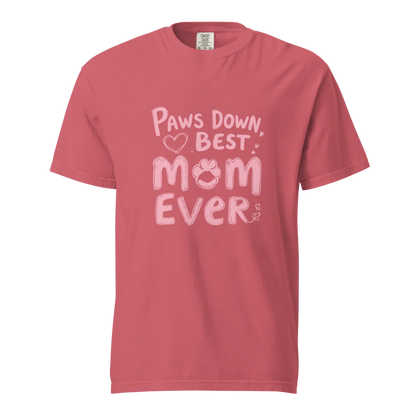Paws Down, la mejor mamá del mundo | Camiseta unisex de tejido grueso | 100 % algodón