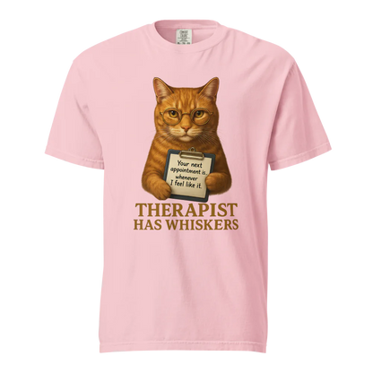 Therapist has Whiskers | Unisex Heavyweight T-Shirt | 100% Cotton