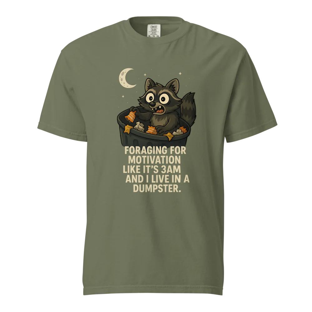 Motivación en busca de alimento | Camiseta unisex de tejido grueso | 100 % algodón