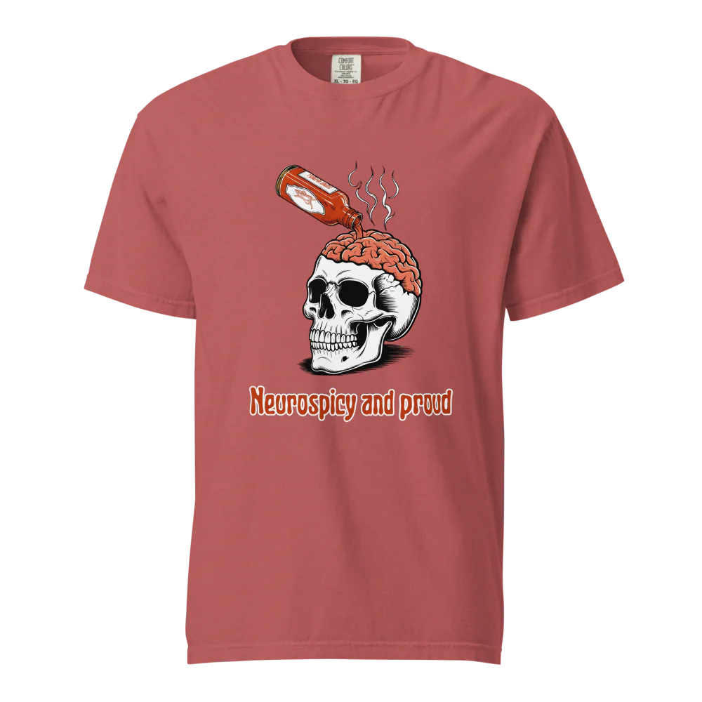 Neurospicy &amp; Proud | Camiseta unisex de tejido grueso | 100 % algodón