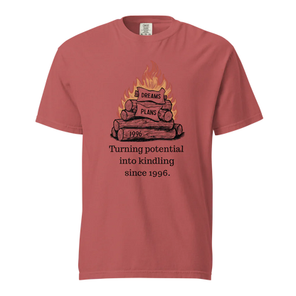 Transformando el potencial en leña | Camiseta unisex de tejido grueso | 100 % algodón
