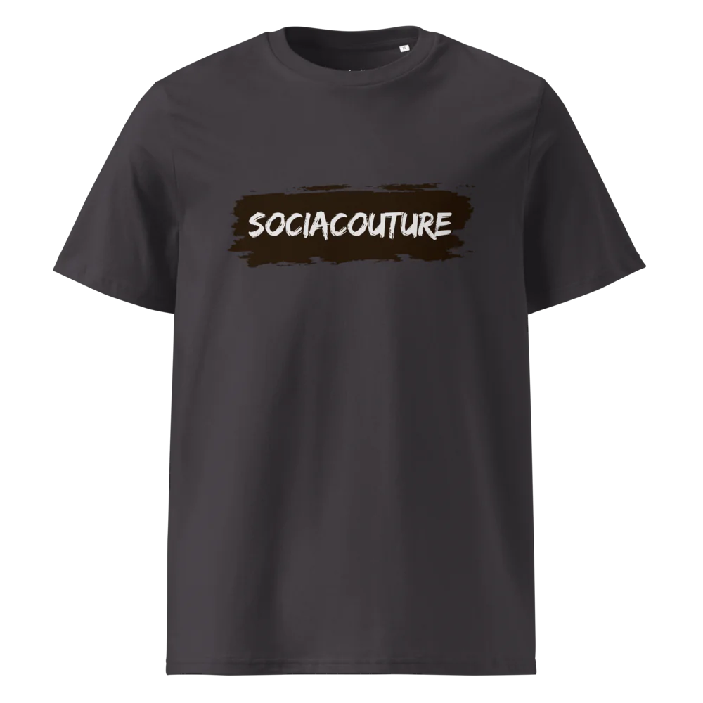 SociaCouture Brand Logo Dark | Unisex Organic Cotton T-Shirt