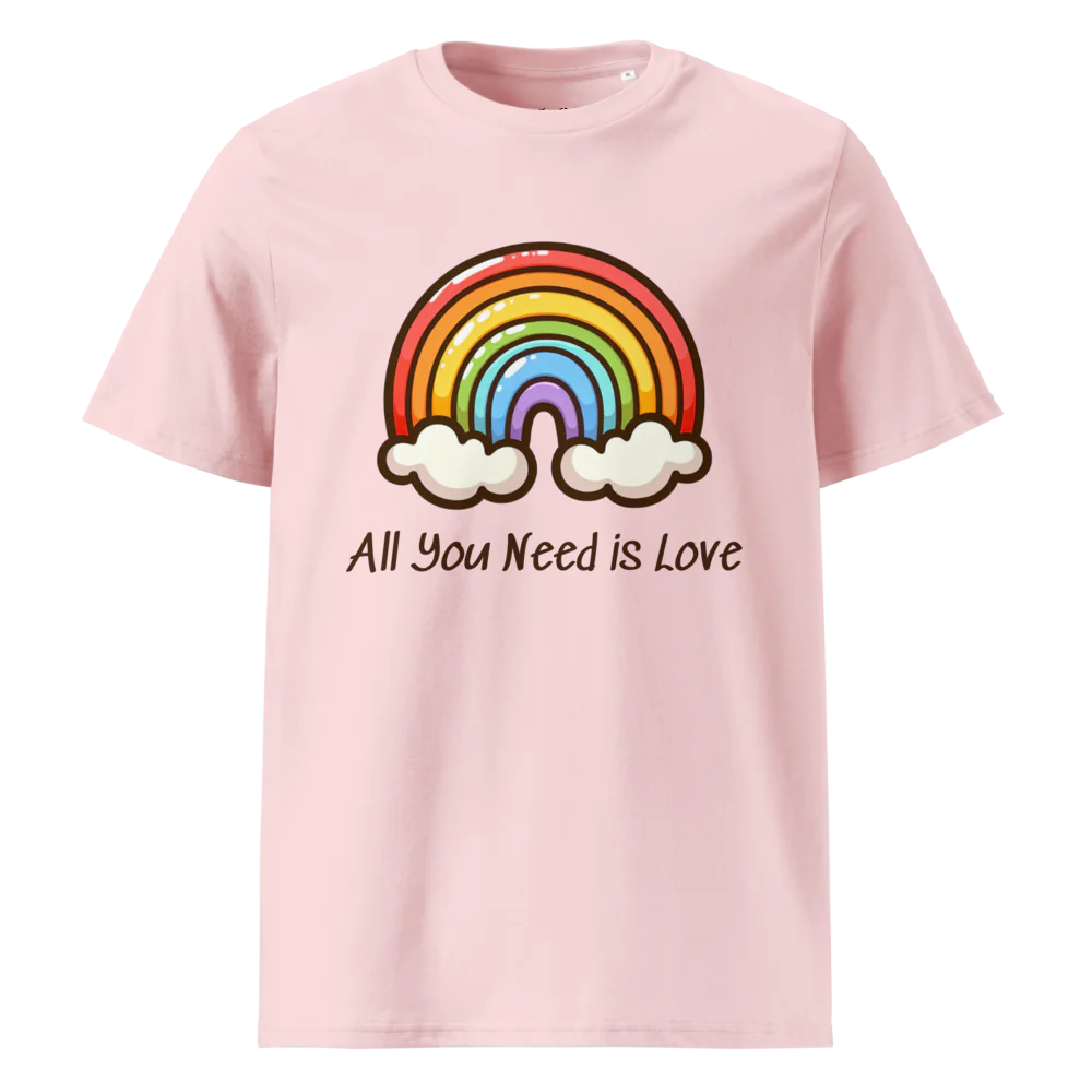 Camiseta unisex de algodón orgánico All You Need Is Love V2