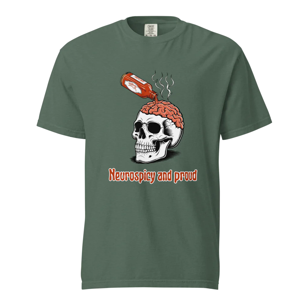 Neurospicy &amp; Proud | Camiseta unisex de tejido grueso | 100 % algodón