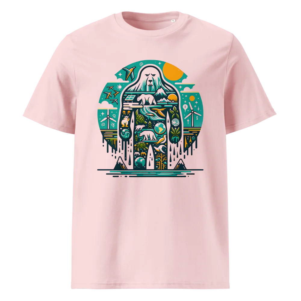 Melting Bear Global Warming | Unisex Organic Cotton T-Shirt