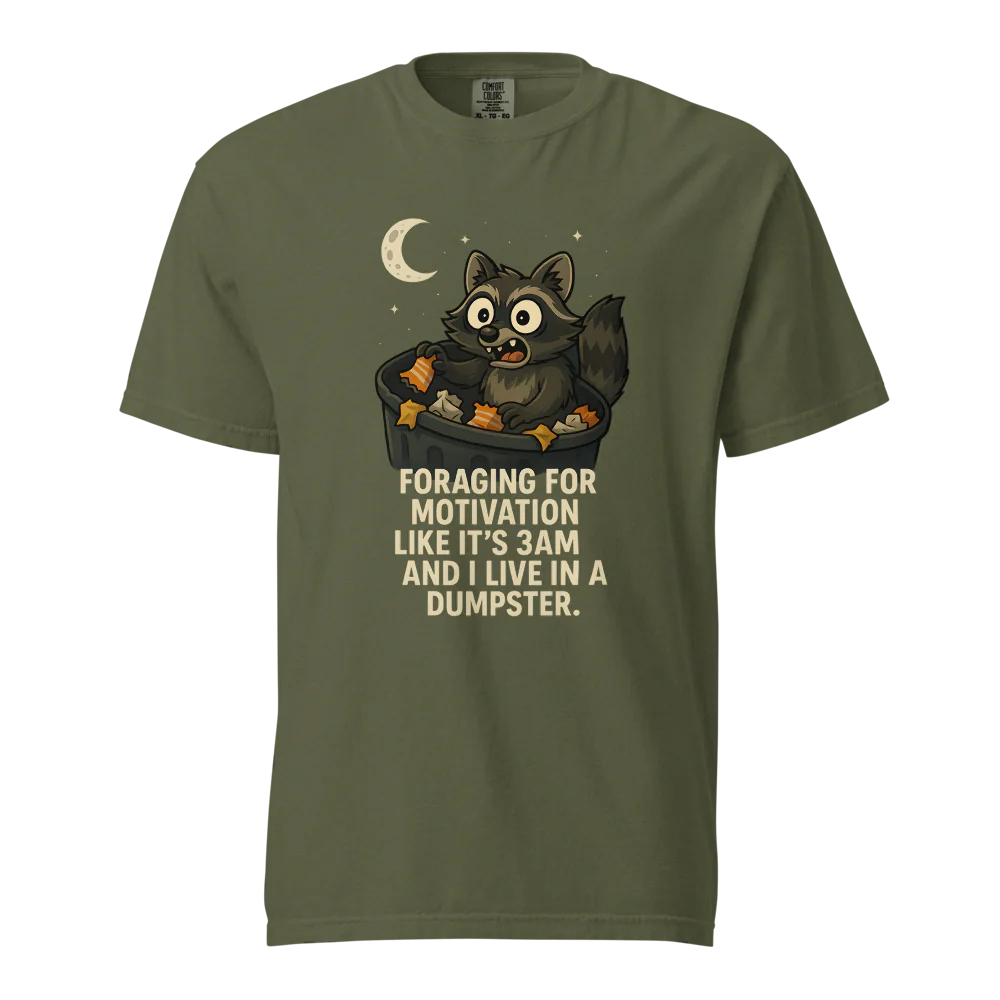 Motivación en busca de alimento | Camiseta unisex de tejido grueso | 100 % algodón