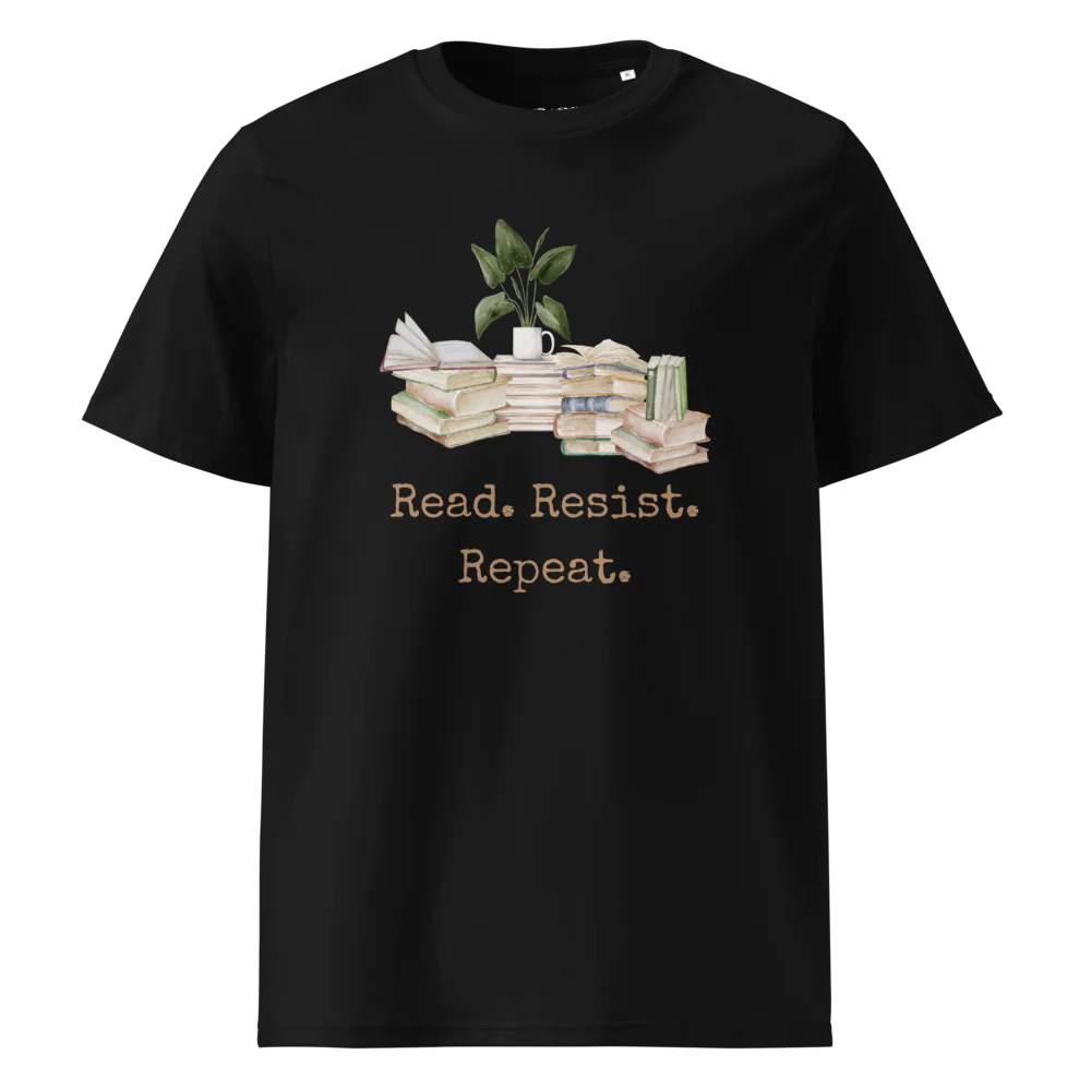 Leer. Resistir. Repetir. | Camiseta unisex de algodón orgánico