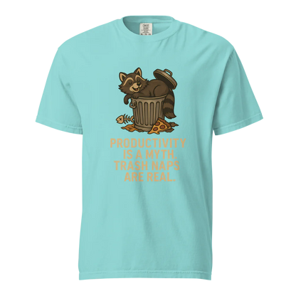 Productivity is a Myth. Trash Naps are Real | Unisex Heavyweight T-Shirt | 100% Cotton
