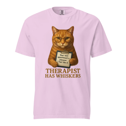 Therapist has Whiskers | Unisex Heavyweight T-Shirt | 100% Cotton