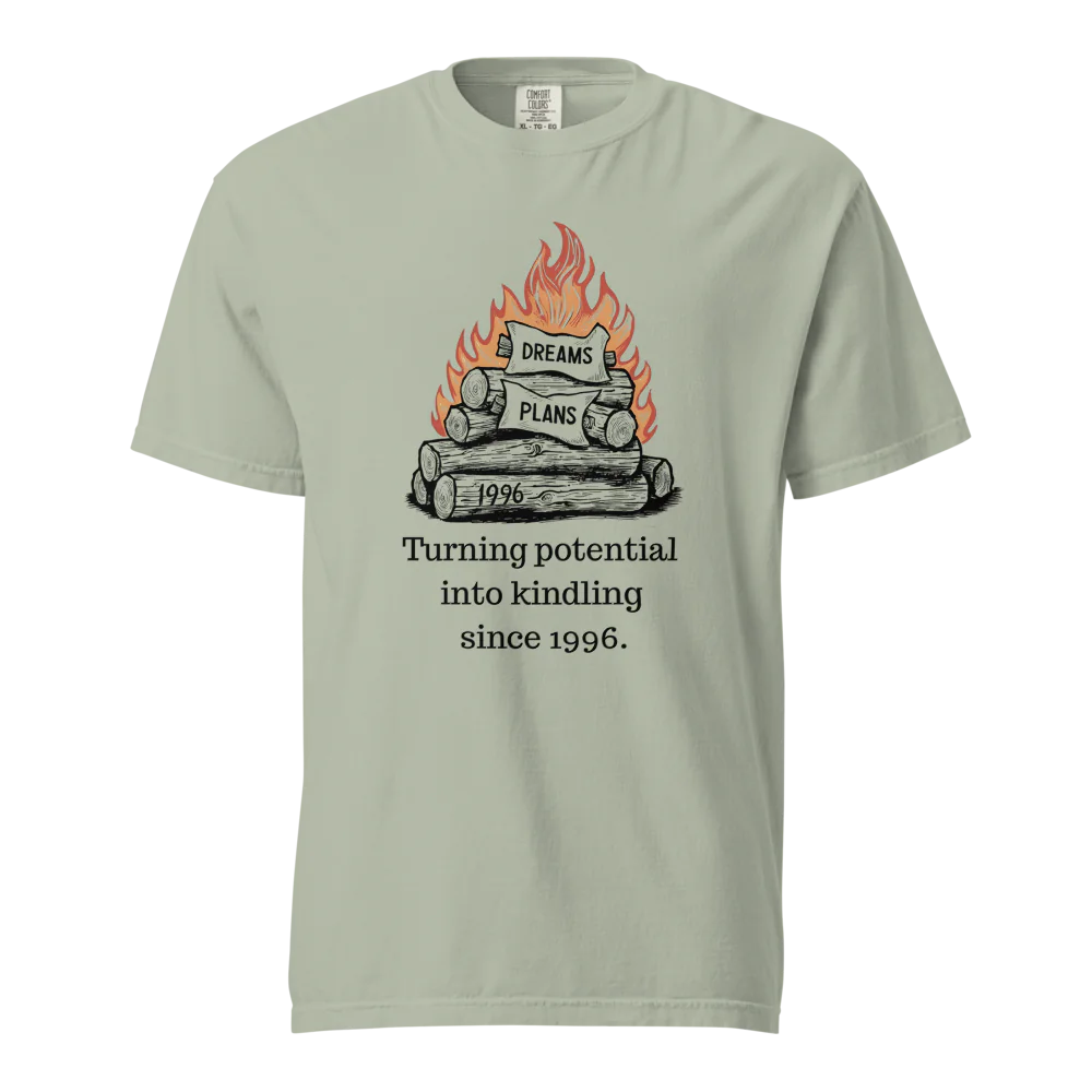 Transformando el potencial en leña | Camiseta unisex de tejido grueso | 100 % algodón
