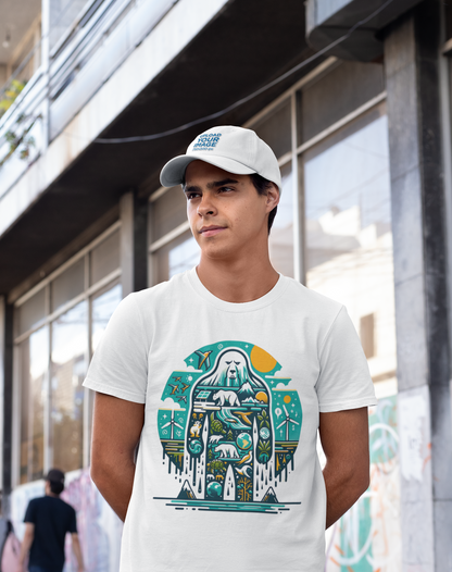 Melting Bear Global Warming | Unisex Organic Cotton T-Shirt