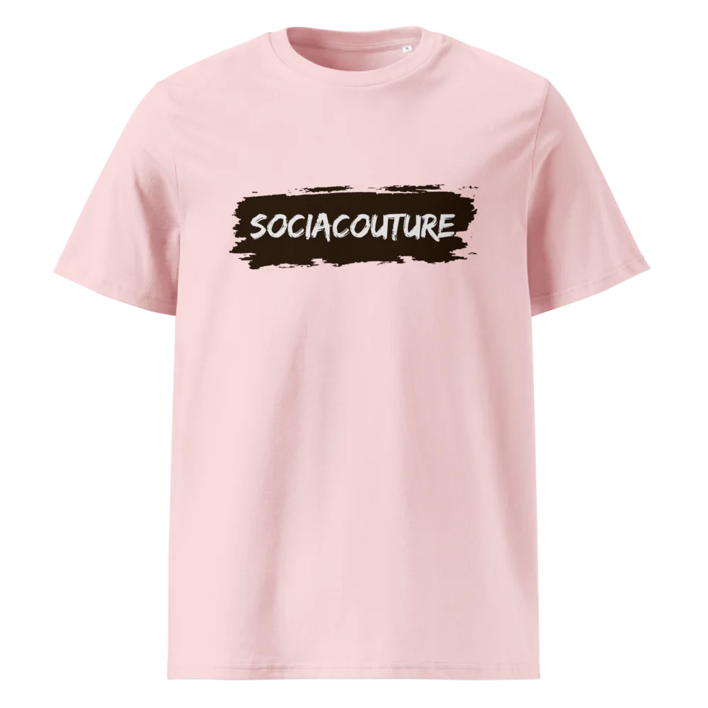 SociaCouture Brand Logo Dark | Unisex Organic Cotton T-Shirt