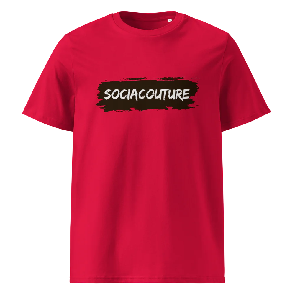 SociaCouture Brand Logo Dark | Unisex Organic Cotton T-Shirt