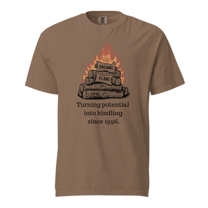 Transformando el potencial en leña | Camiseta unisex de tejido grueso | 100 % algodón