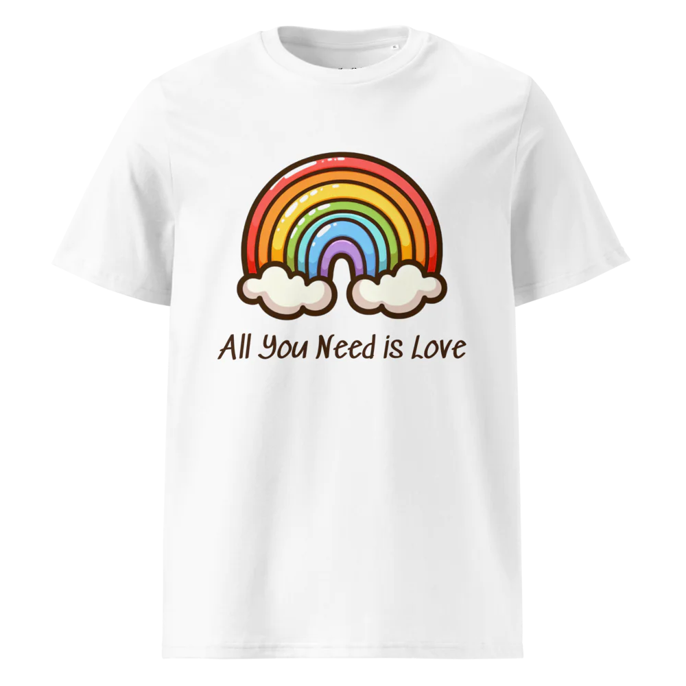 Camiseta unisex de algodón orgánico All You Need Is Love V2