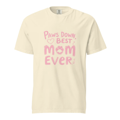 Paws Down, la mejor mamá del mundo | Camiseta unisex de tejido grueso | 100 % algodón