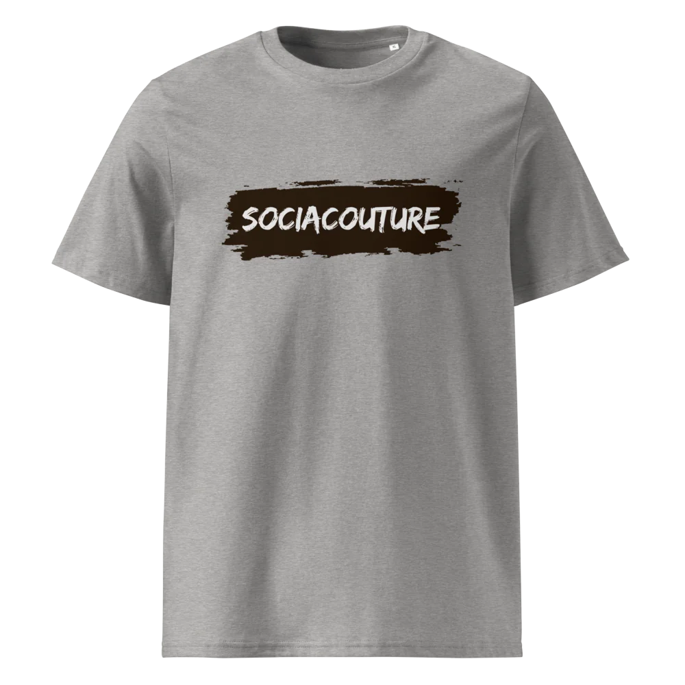 SociaCouture Brand Logo Dark | Unisex Organic Cotton T-Shirt
