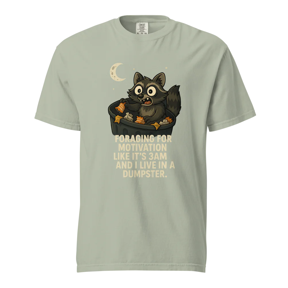 Motivación en busca de alimento | Camiseta unisex de tejido grueso | 100 % algodón