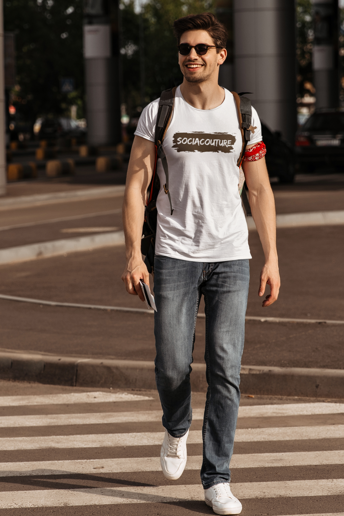SociaCouture Brand Logo Dark | Unisex Organic Cotton T-Shirt