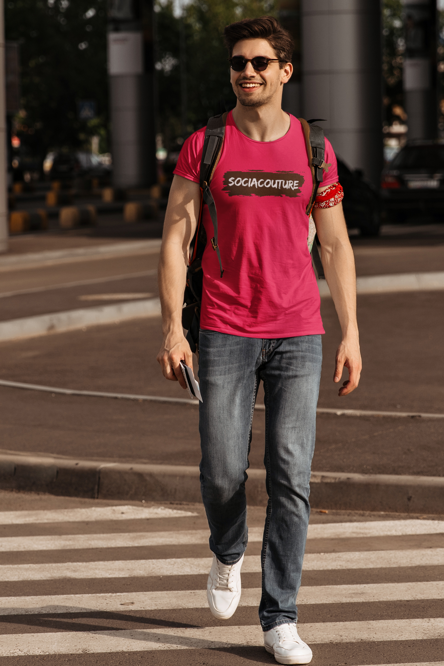 SociaCouture Brand Logo Dark | Unisex Organic Cotton T-Shirt