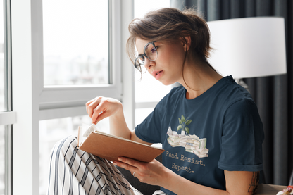 Read. Resist. Repeat. | Unisex Organic Cotton T-Shirt