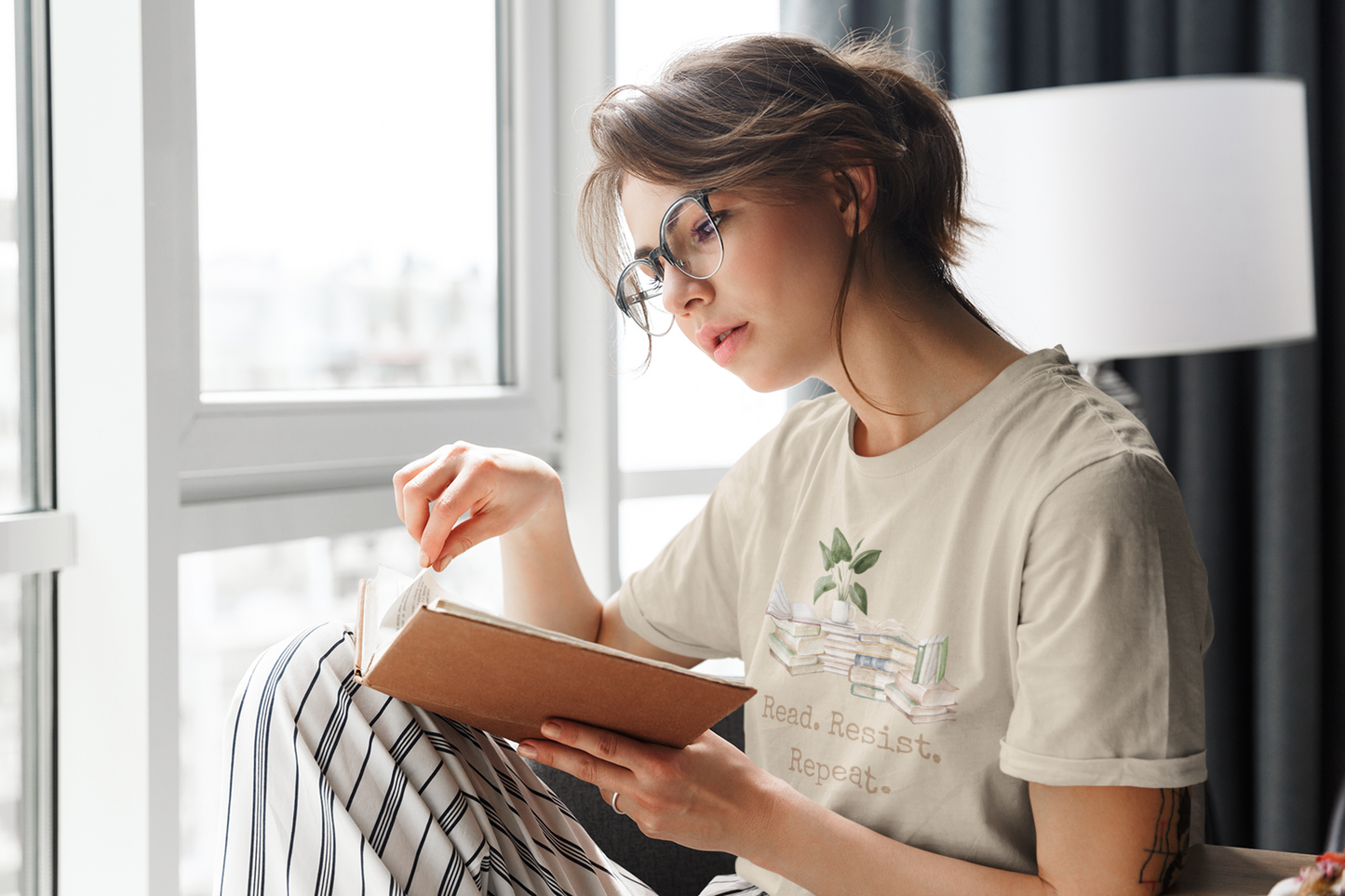 Read. Resist. Repeat. | Unisex Organic Cotton T-Shirt