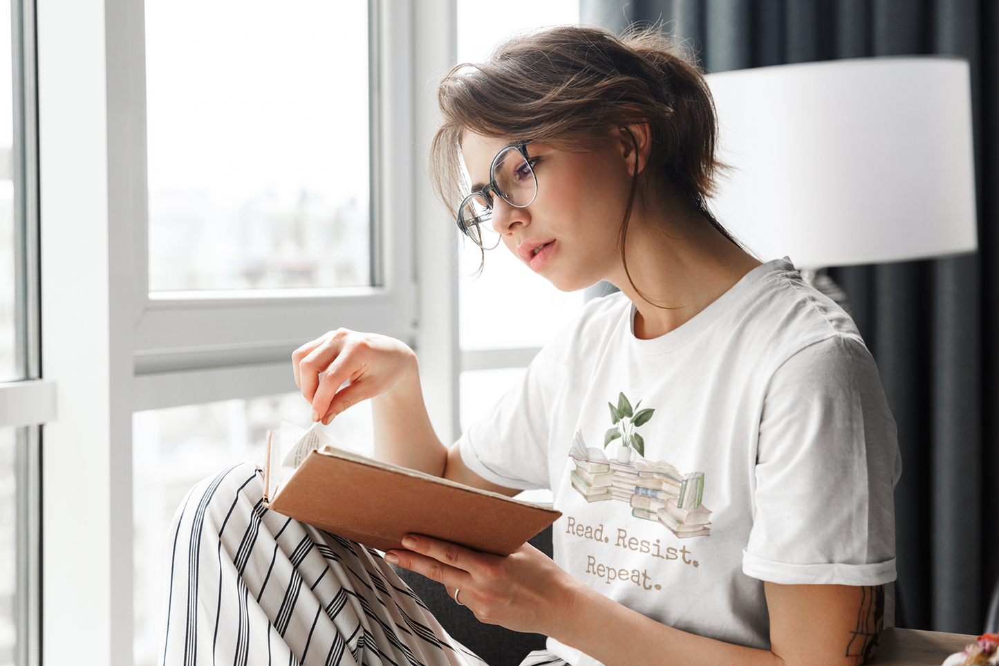 Read. Resist. Repeat. | Unisex Organic Cotton T-Shirt