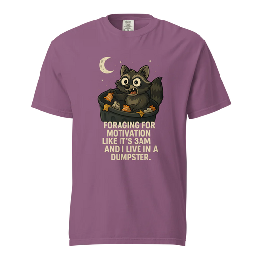 Motivación en busca de alimento | Camiseta unisex de tejido grueso | 100 % algodón
