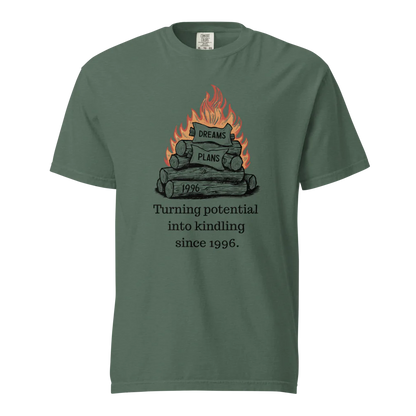 Transformando el potencial en leña | Camiseta unisex de tejido grueso | 100 % algodón