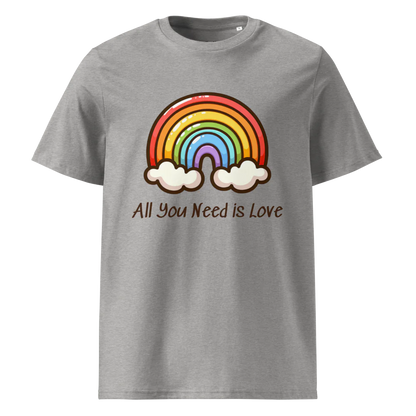 Camiseta unisex de algodón orgánico All You Need Is Love V2