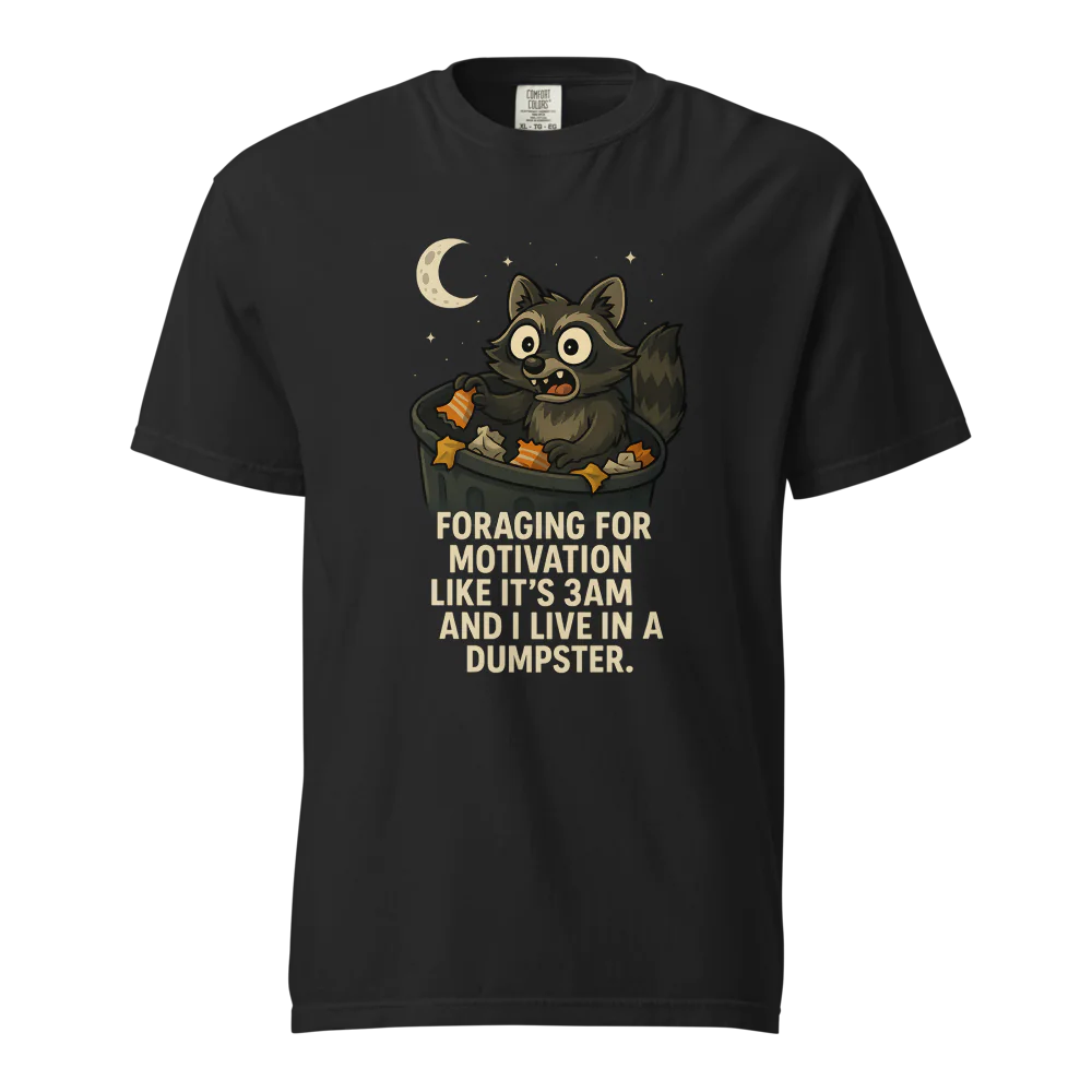 Motivación en busca de alimento | Camiseta unisex de tejido grueso | 100 % algodón