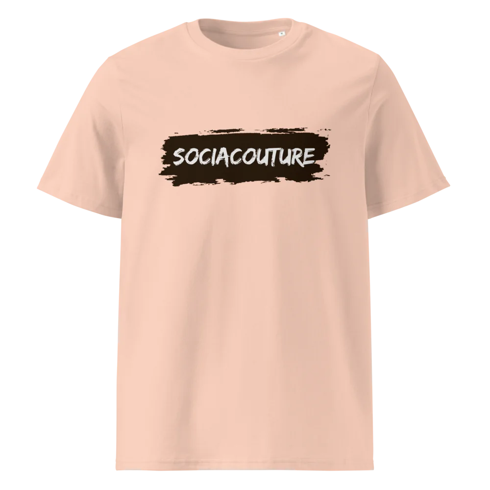 SociaCouture Brand Logo Dark | Unisex Organic Cotton T-Shirt