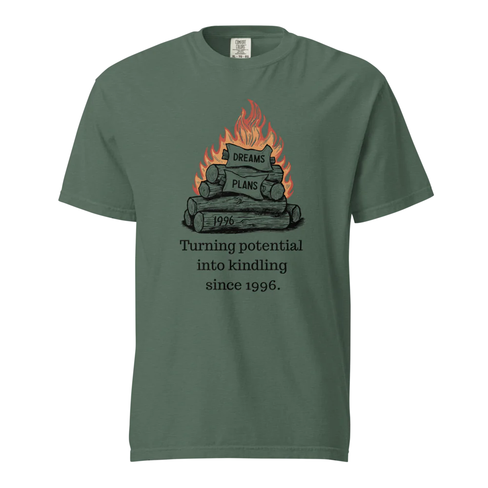 Transformando el potencial en leña | Camiseta unisex de tejido grueso | 100 % algodón