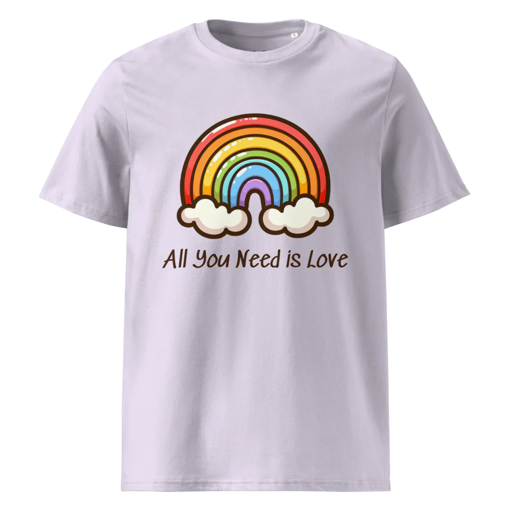 Camiseta unisex de algodón orgánico All You Need Is Love V2