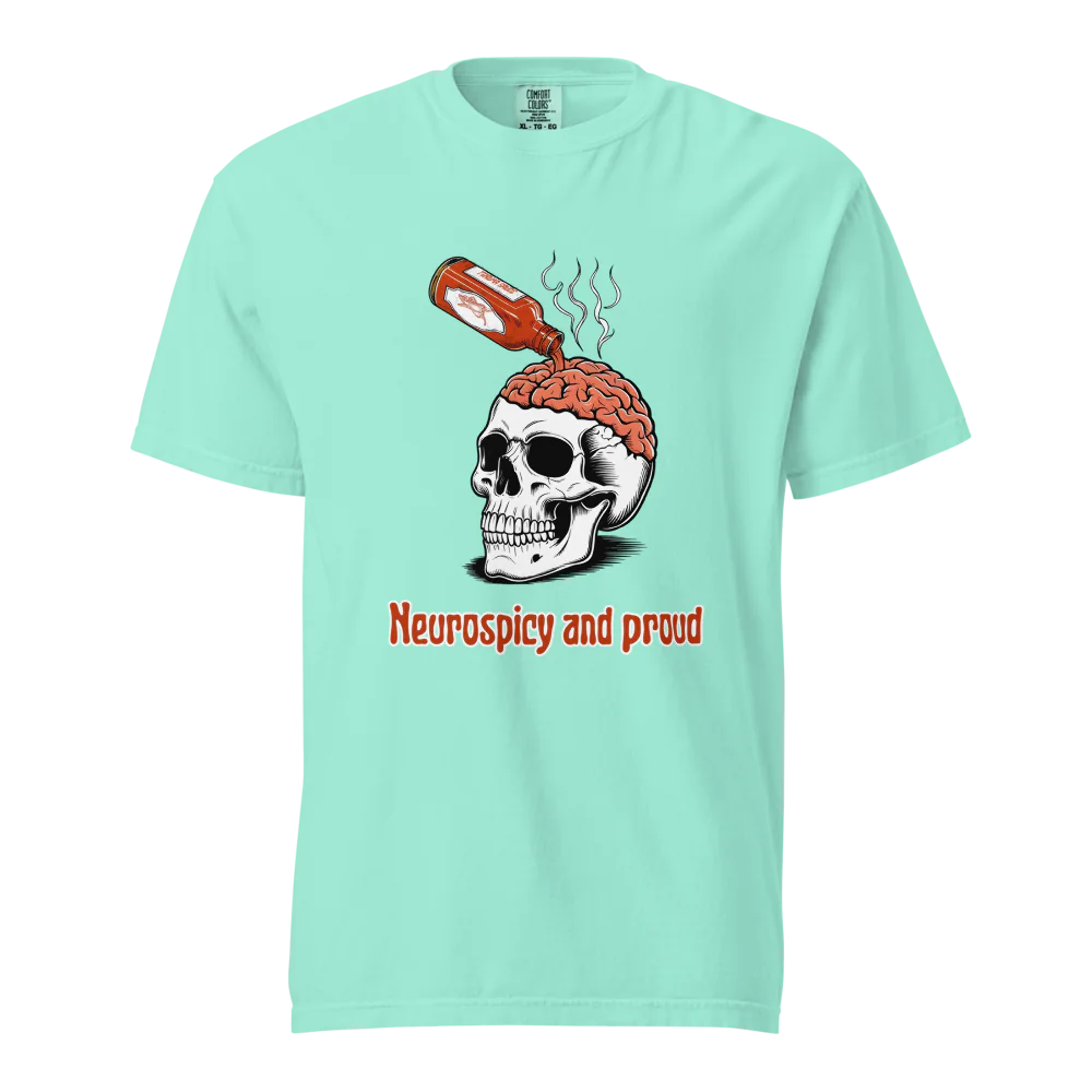 Neurospicy &amp; Proud | Camiseta unisex de tejido grueso | 100 % algodón